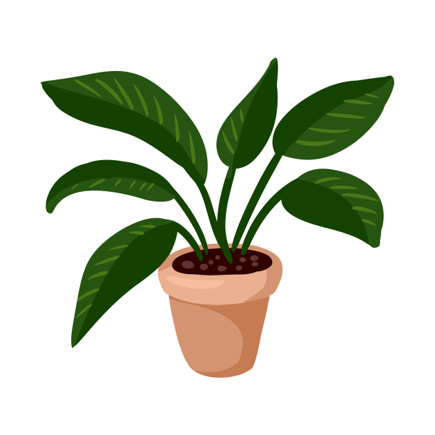 Monstera Plant by oixxoart