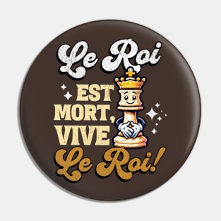 Le Roi est mort, Vive le roi - Vintage Chess King Pin