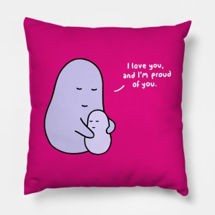 Hug - I Love You (Dark Pink) Pillow