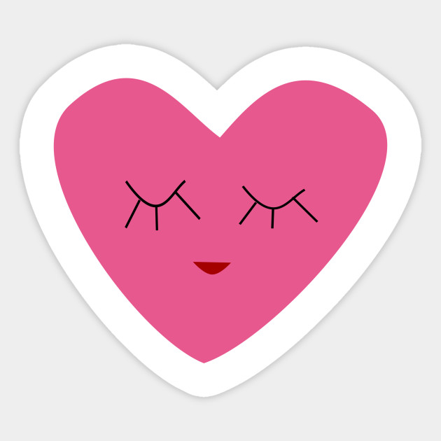 cute heart - Hearts - Sticker | TeePublic