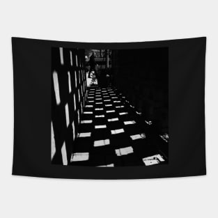 Black Alley Walking Street Photography Tapestry