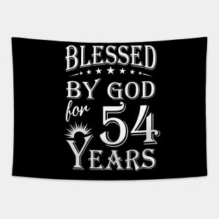 Blessed By God For 54 Years Christian Tapestry