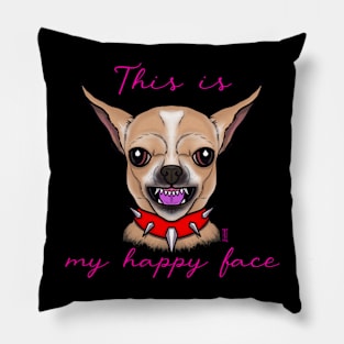 Angry chihuahua Pillow