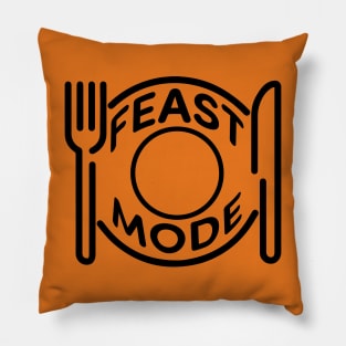 Feast Mode - Black Pillow
