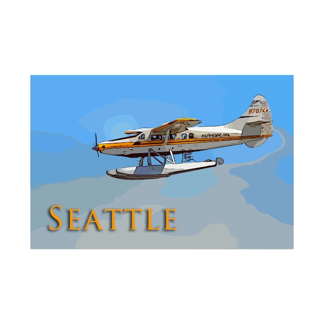 Seattle Seaplane landing by WelshDesigns