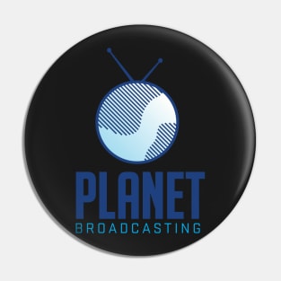 NEW! Planet Broadcasting Logo Pin