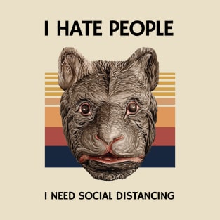 I hate people I need social distancing T-Shirt