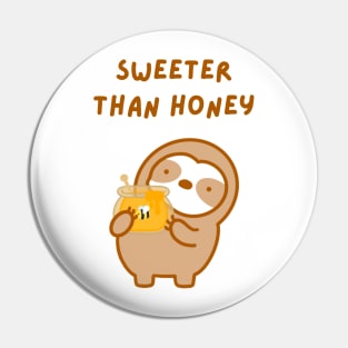 Sweeter Than Honey Sloth Pin