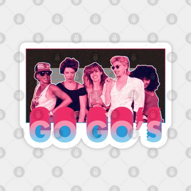 The Go-gos - 80s design Magnet by PiedPiper