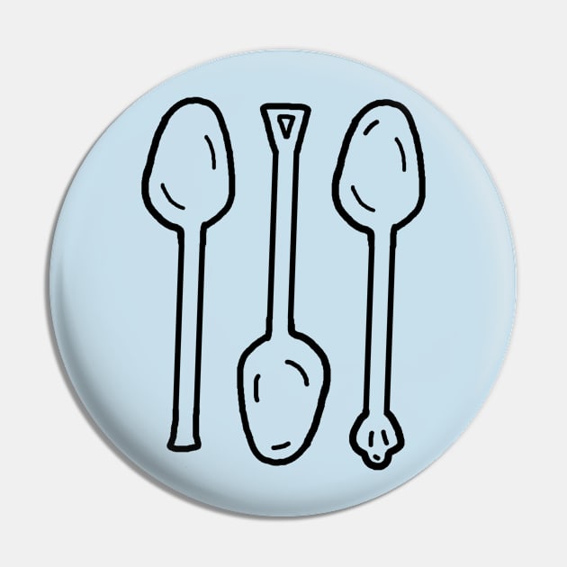 Spoons Pocket Pin by PelicanAndWolf