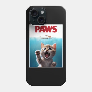 PAWS the pawsome movie parody poster Phone Case