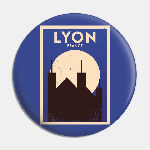 Lyon Poster Design Pin by kursatunsal