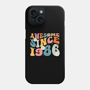 Awesome Since 1986 37Th Birthday Phone Case