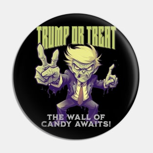 Zombie Trump or Treat: The Wall of Candy Awaits! Pin