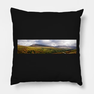 Panorama of Glen Roy in the Highlands of Scotland Pillow