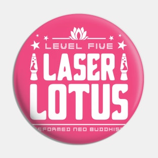Laser Lotus Pure White Option Pin