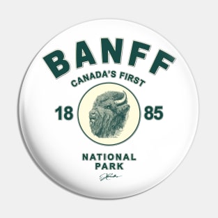 Banff National Park with Tough Old Bison Pin