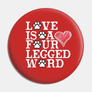 Dog is LOVE Pin