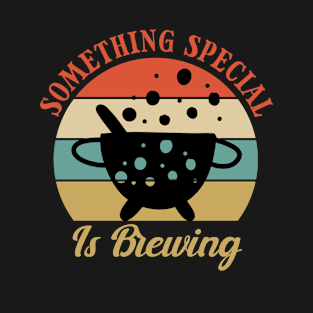 Halloween costume Something Special is Brewing Pregnant Pumpkin T-Shirt