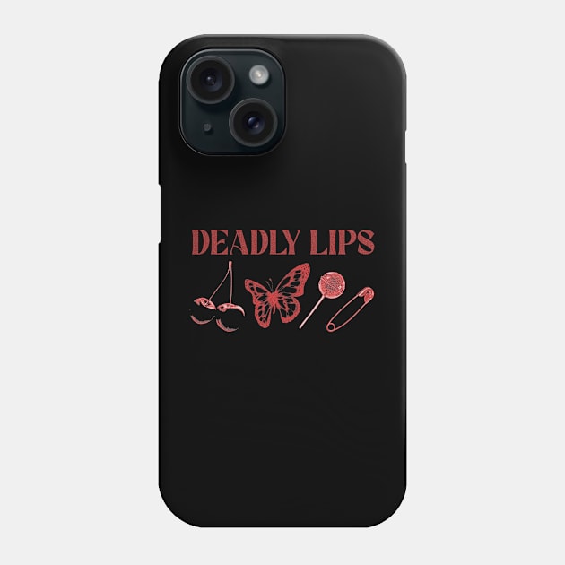 Deadly Lips Phone Case by Hordes