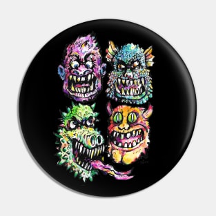 Four Freaks Pin