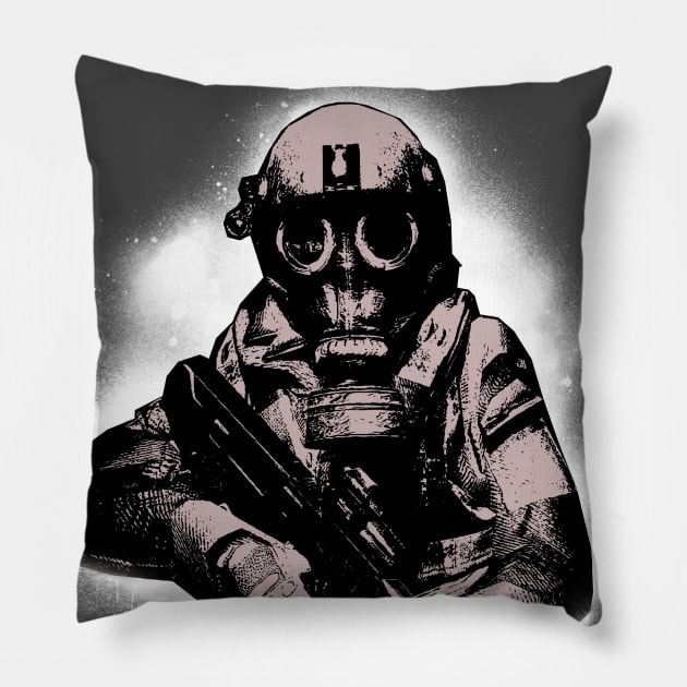 Graffiti Soldier Pillow by dankdesigns