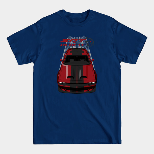 Discover Challenger Hellcat Redeye - Octane Red and Black Stripes - Octane Redeye - T-Shirt