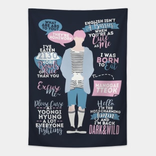 BTS Jimin Quotes Tapestry