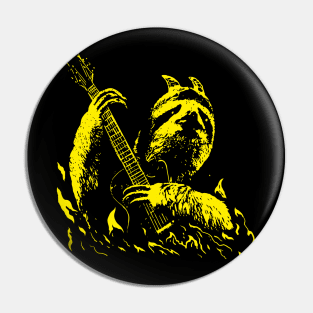 Sloth Demon Guitarist Pin
