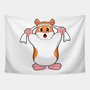 Hamster with Towel Tapestry