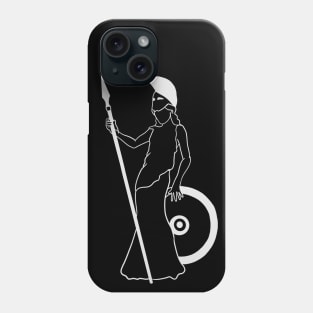 Athena - Greek Goddess of Strategy and Wisdom - Version 2 Phone Case