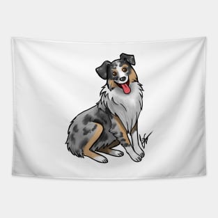 Dog - Australian Shepherd - Blue Merle Tapestry