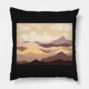 Dusty mountains Pillow