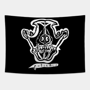 Wolf Skull Patience Tapestry