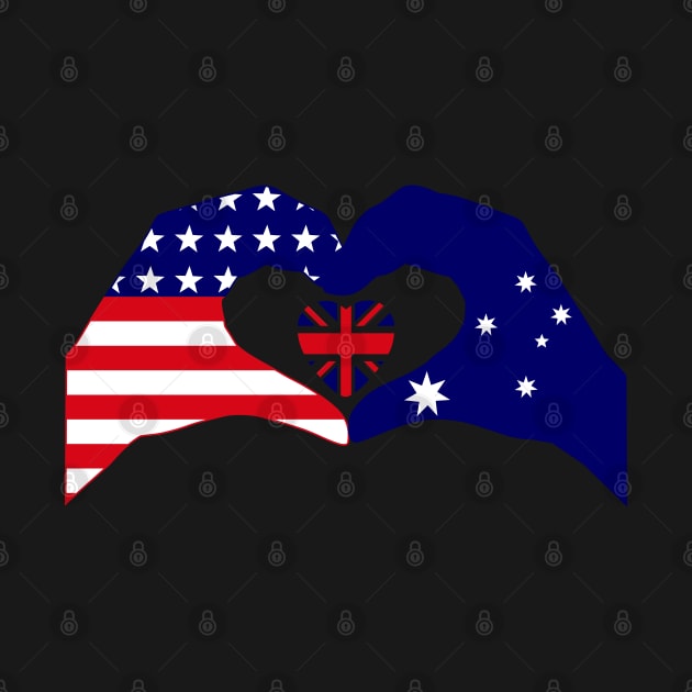 We Heart USA & Australia Patriot Flag Series by Village Values