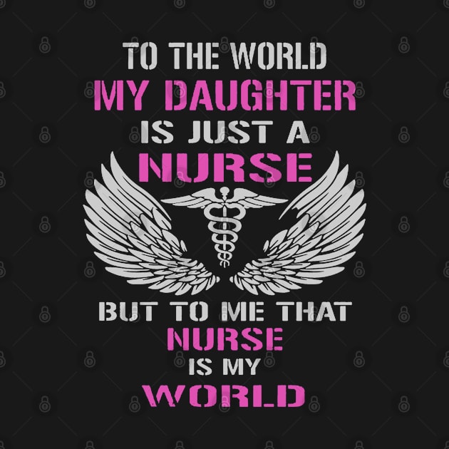 To Me That Nurse Is My World My Daughter Cool Gift For Nurse Mom by MrDean86