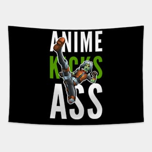 Anime Kicks Ass Tapestry