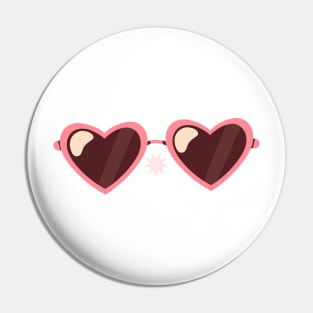 Heart Shaped Sunglasses Pin