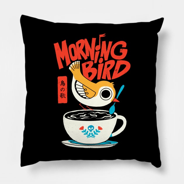 Morning bird Pillow by ppmid