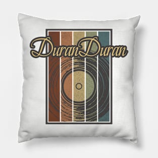 Duran Duran Vynil Silhouette Pillow