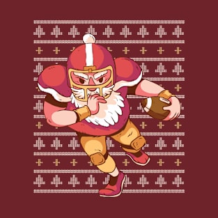 Santa Football T-Shirt