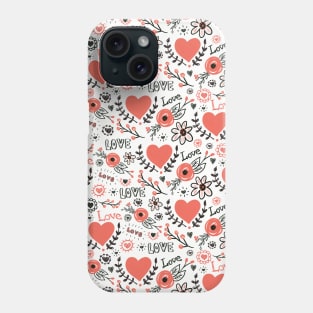 Love Doodles Phone Case