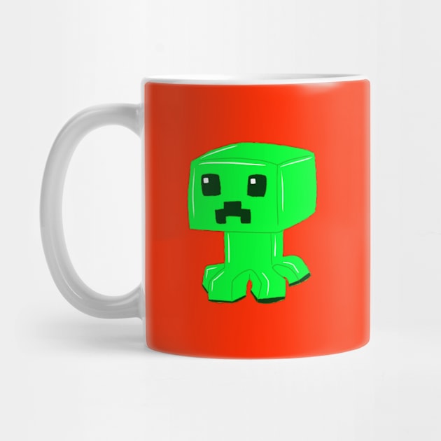 New Minecraft Creeper Face Ceramic Mug Coffee Cup