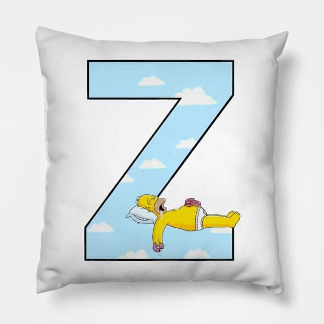 Simpsons letter Pillow by ZoeBaruch