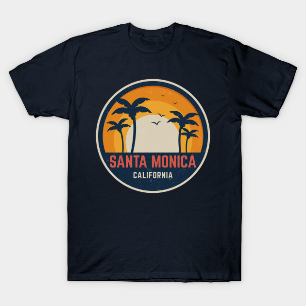 Santa Monica California - Santa Monica - T-Shirt | TeePublic