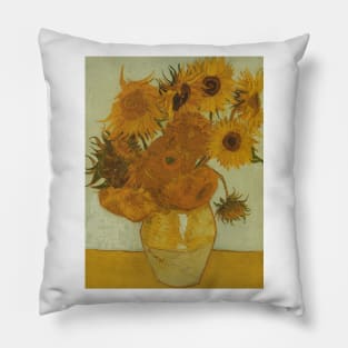 Sunflowers in a Vase by Vincent van Gogh Pillow