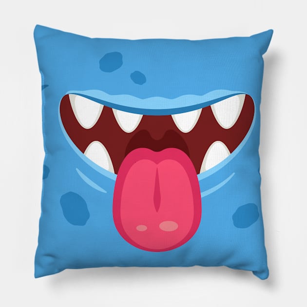 Funny Monster Mouth Pillow by Kelleh Co. 