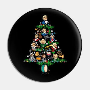 Classical Music Composers Christmas Tree Pin