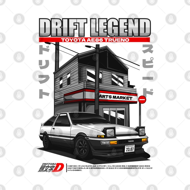 DRIFT LEGEND TOYOTA AE86 TRUENO by HFP_ARTWORK