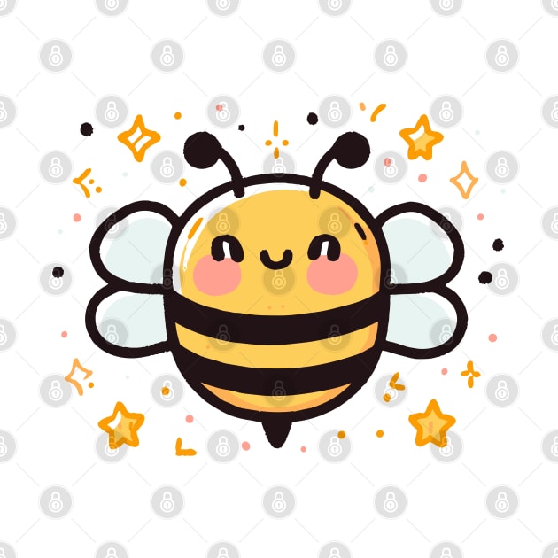 Cute kawaii bee by Evgmerk